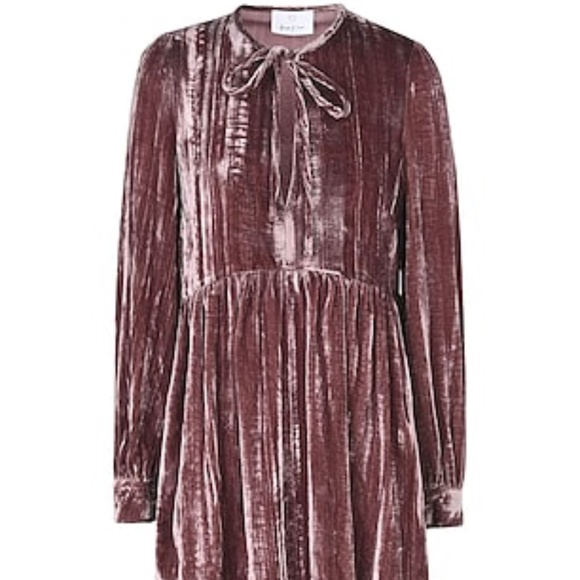 George J. Love Dresses & Skirts - ISO George J. Love Brown Velvet Babydoll Dress